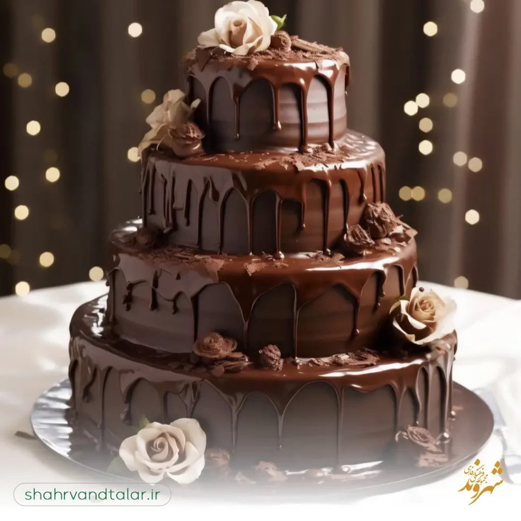 تزین کیک کاکائویی