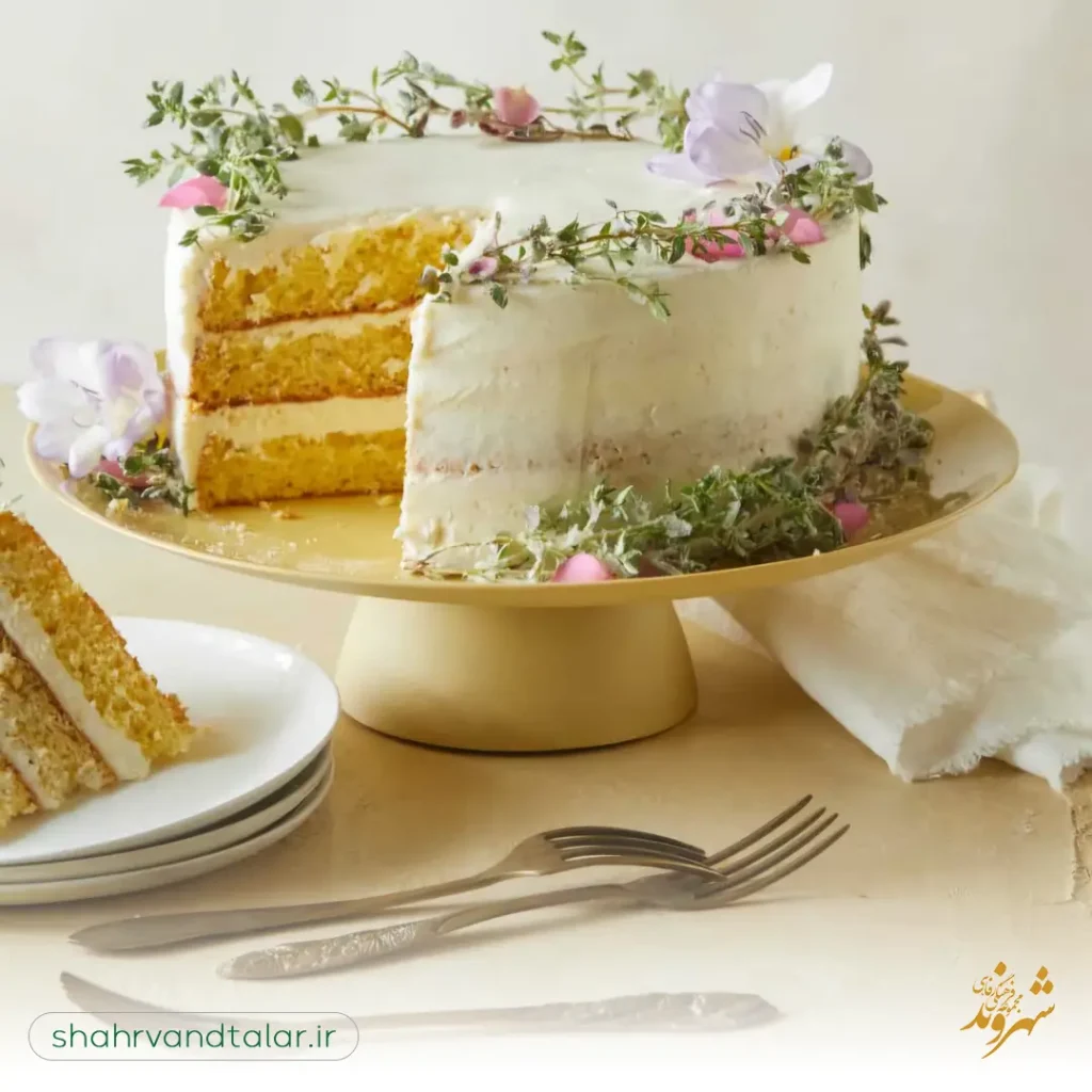 کیک عروس با طعم وانیلی