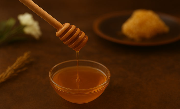 خوردن عسل در سفره عقد