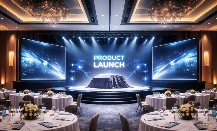 سالن برای رونمایی محصول