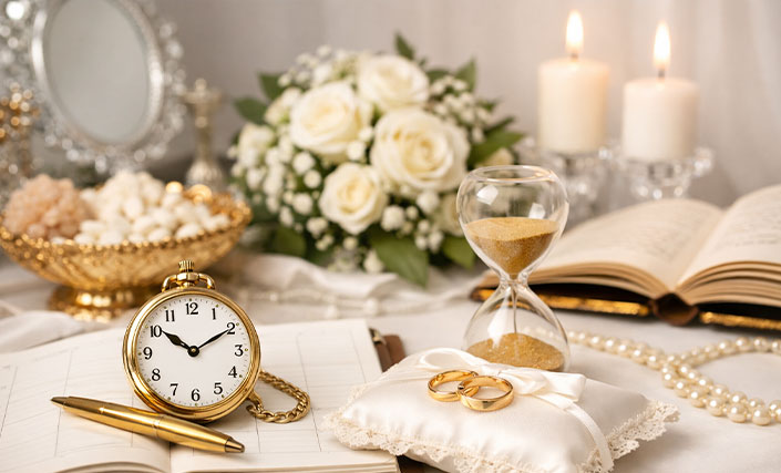 مدیریت زمان در مراسم عقد