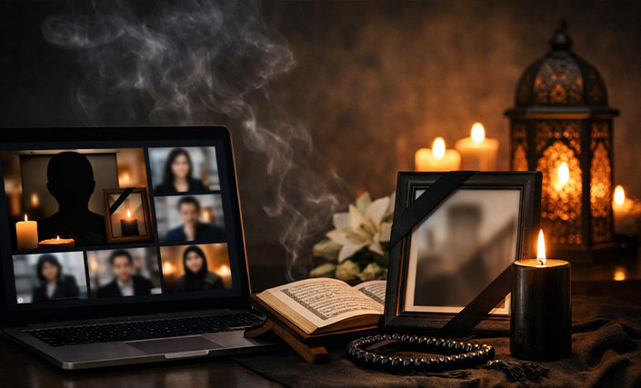 مکان مراسم ترحیم غیرحضوری