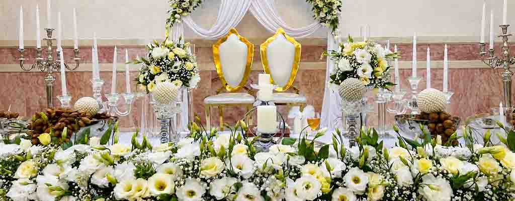 گل ارایی تخصصی برای عروسی-مجموعه فرهنگی رفاهی شهروند اصفهان